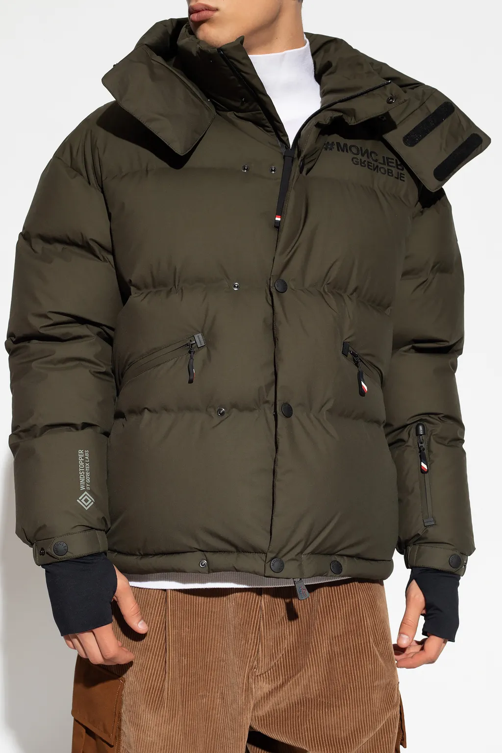Logo-Appliqué Padded Hooded Jacket