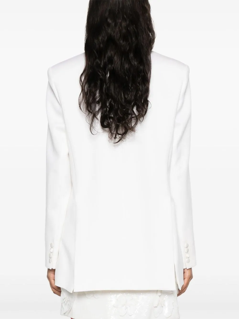 Single-Breasted Wool Suit Jacket