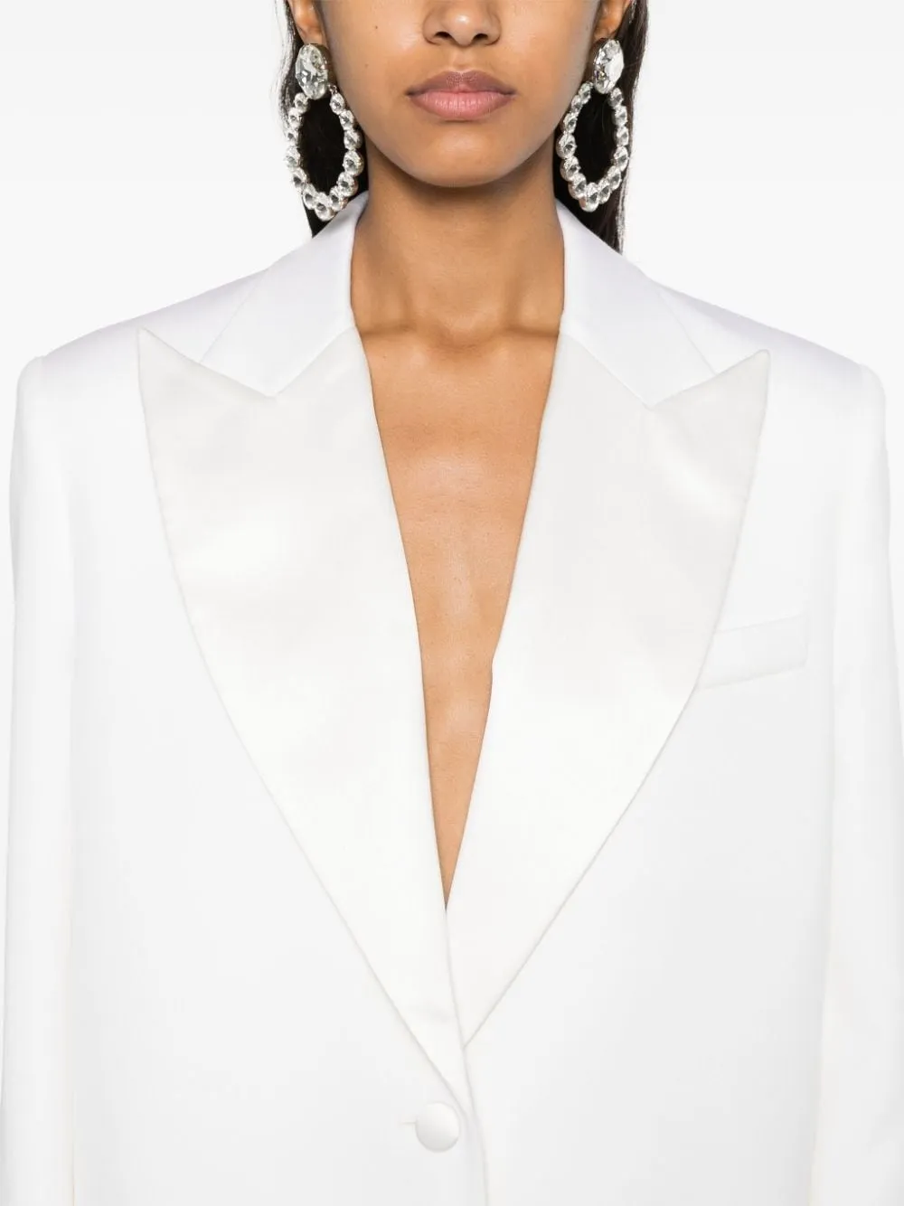 Single-Breasted Wool Suit Jacket