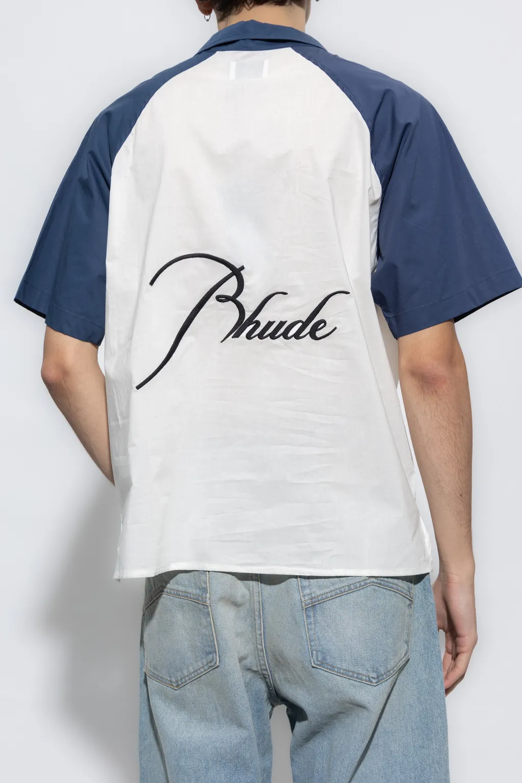 Rhude Short Sleeve Logo Embroidered Shirt