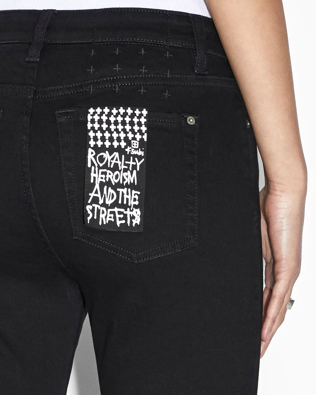 Spray On Cropped Jeans