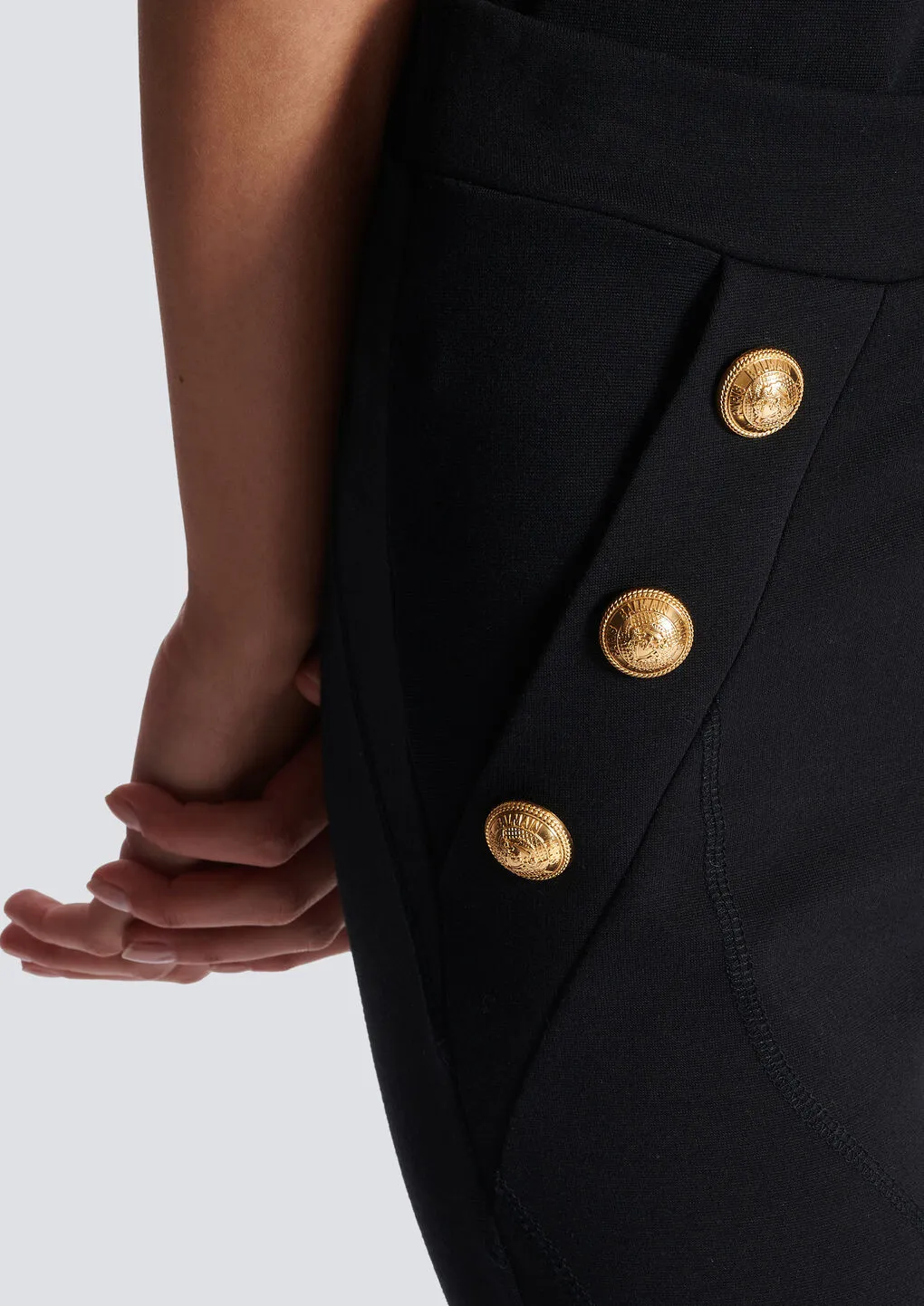 Balmain 6 Buttons Knit Leggings