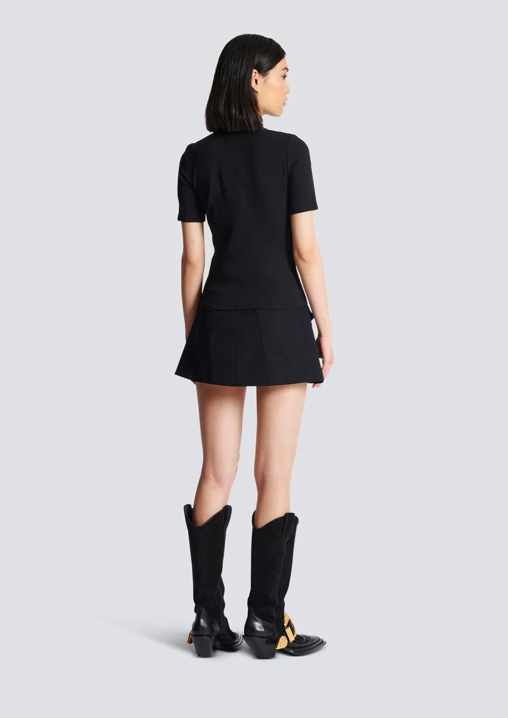 Balmain 6-Button Knit T-Shirt