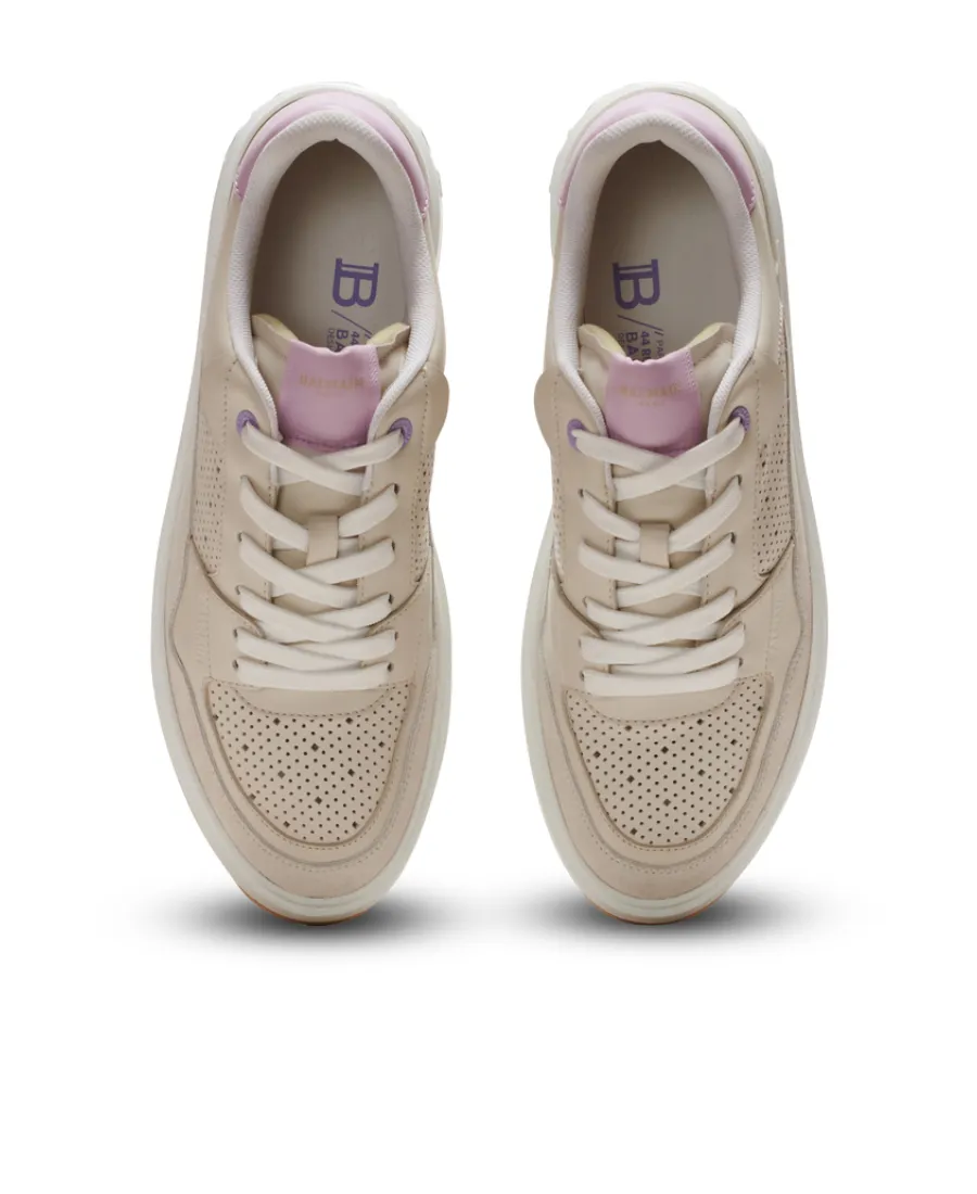 Balmain B Court Logo Patch Sneakers