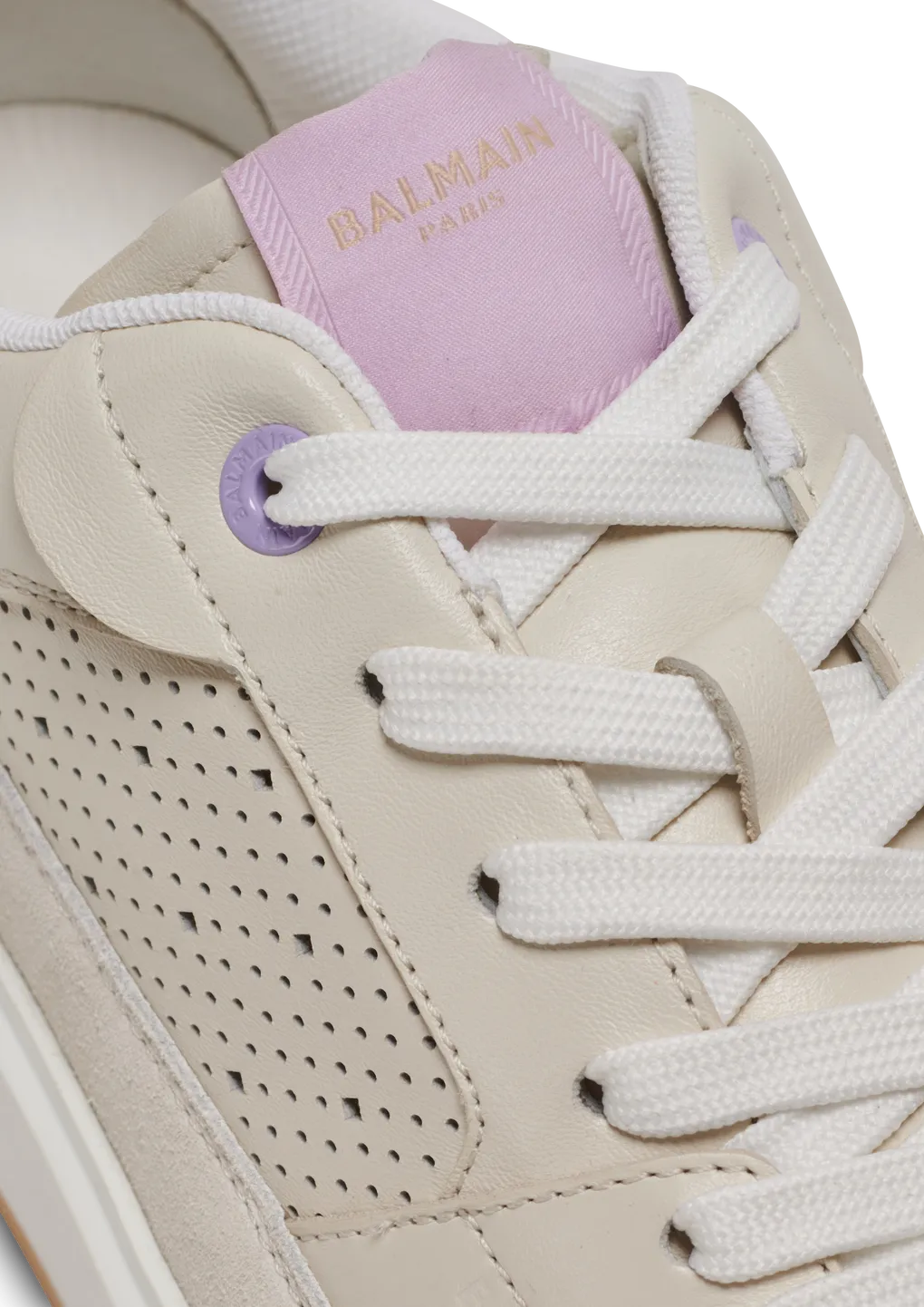 Balmain B Court Logo Patch Sneakers