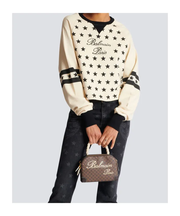 Balmain Signature Logo Crewneck Sweatshirt