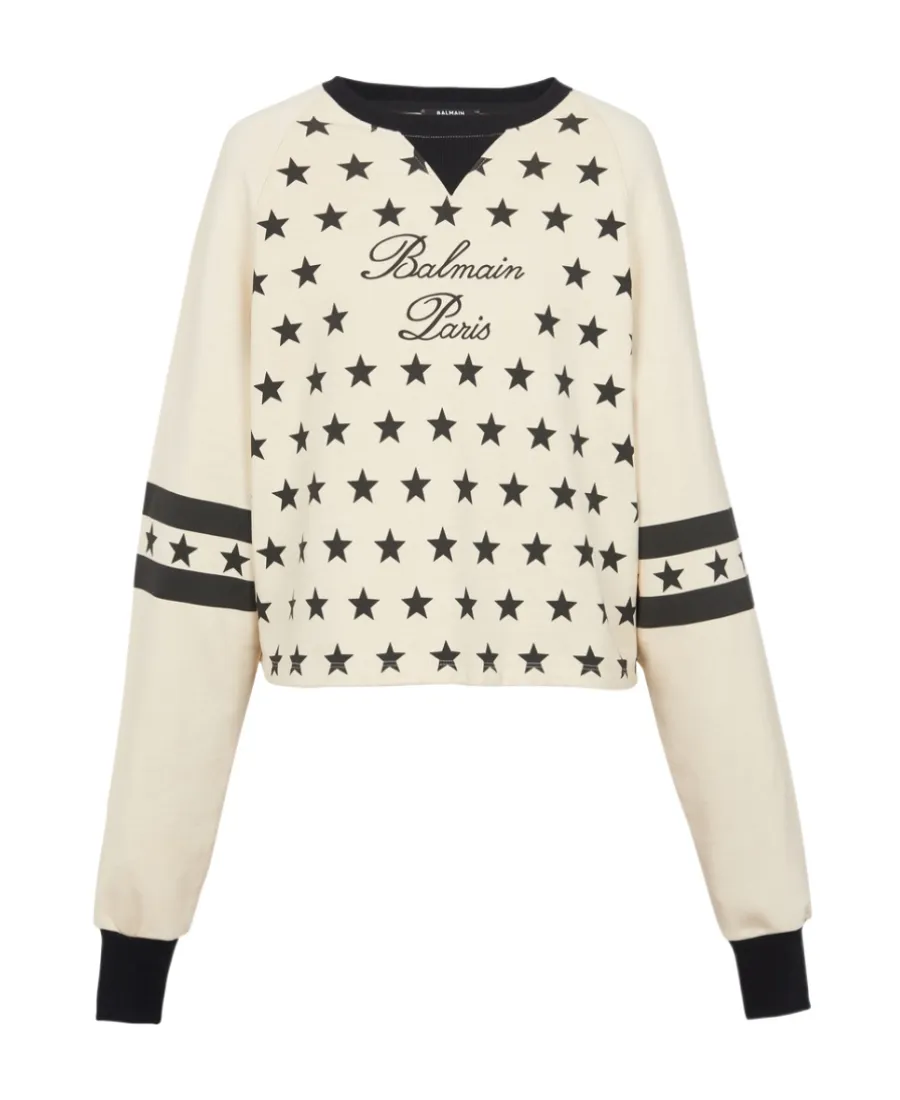 Balmain Signature Logo Crewneck Sweatshirt