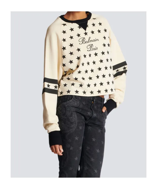 Balmain Signature Logo Crewneck Sweatshirt