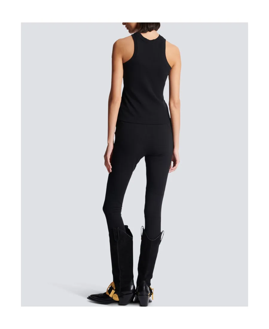 Balmain Pb Embroidered Tank Top