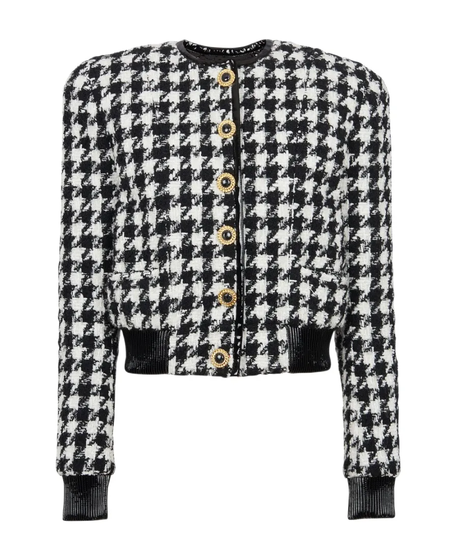 Houndstooth Tweed Jacket