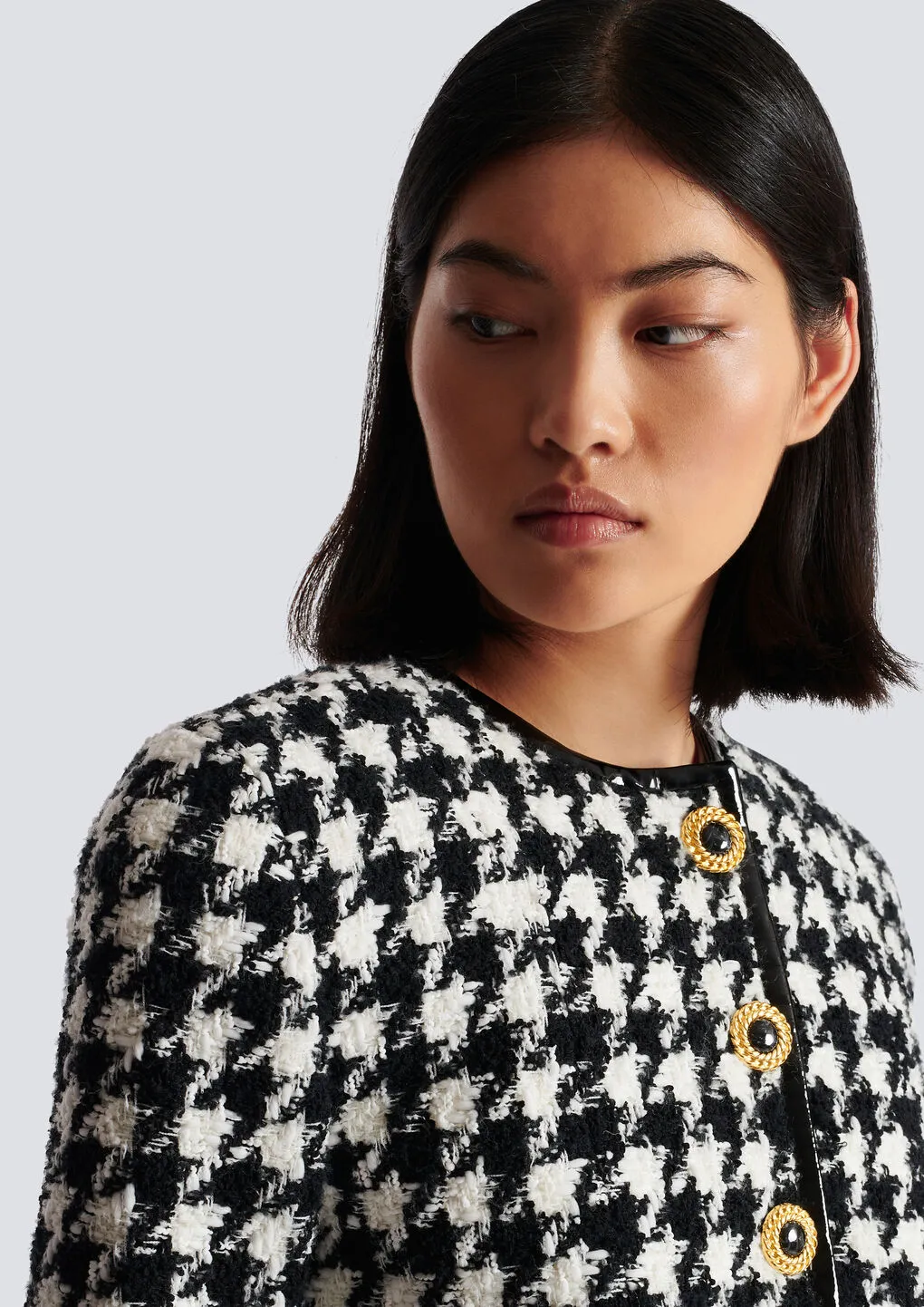 Houndstooth Tweed Jacket