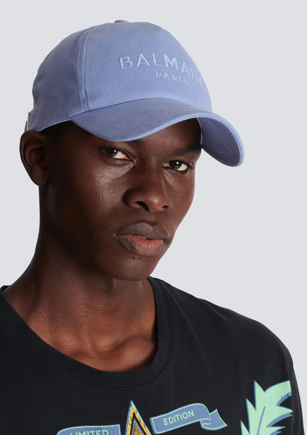 Balmain Logo Embroidered Curved-Peak Baseball Cap