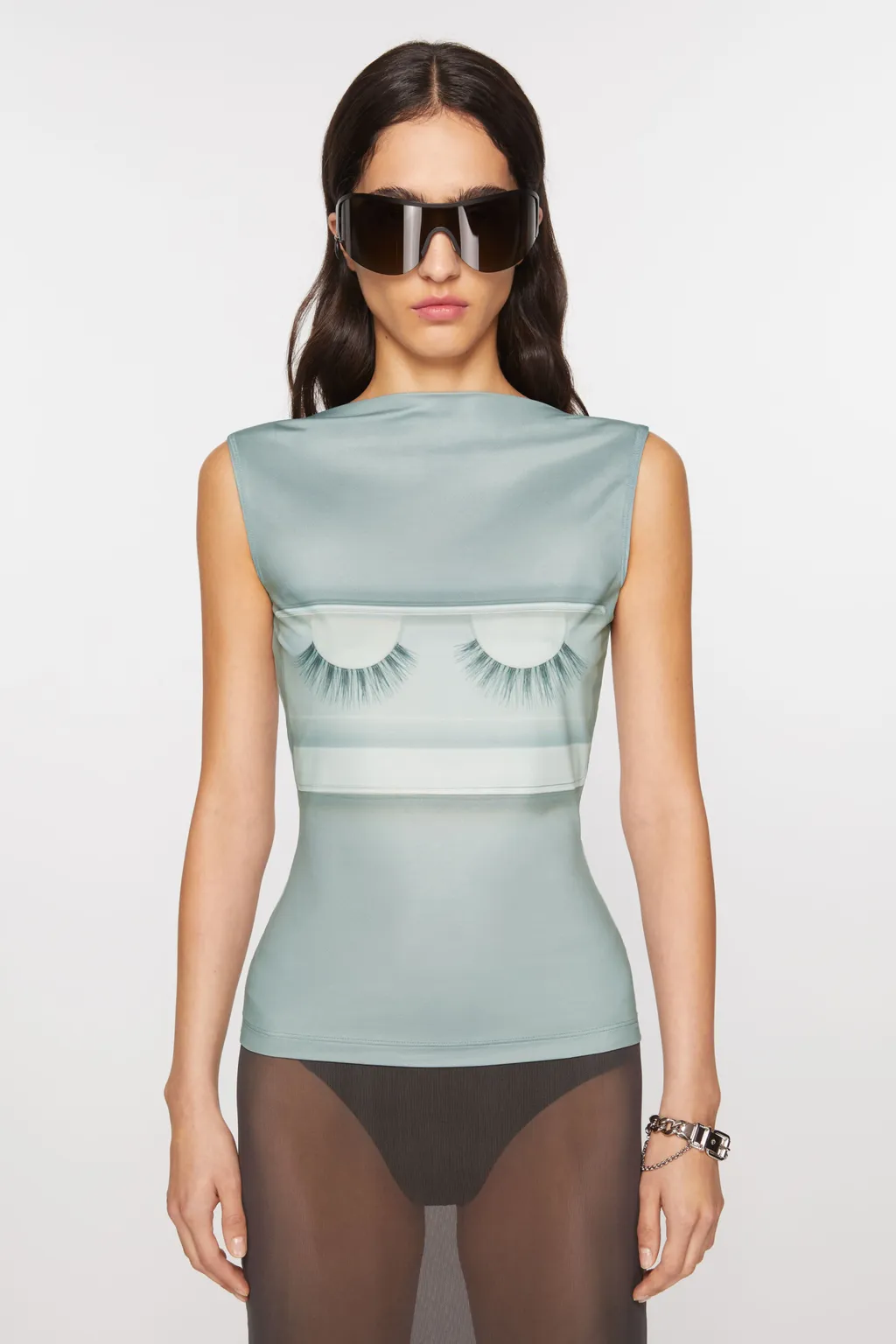 X Katerina Jebb Graphic-Print Top