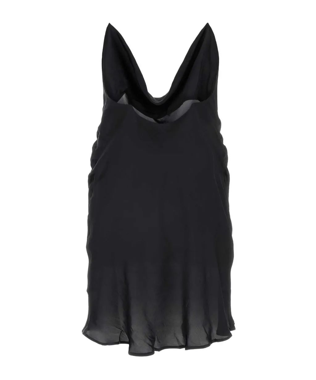 Y/Project V-Neck Ruffled Satin Mini Dress
