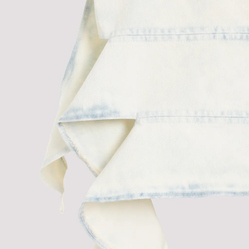 Y/Project Strapless Asymmetric Hem Denim Top