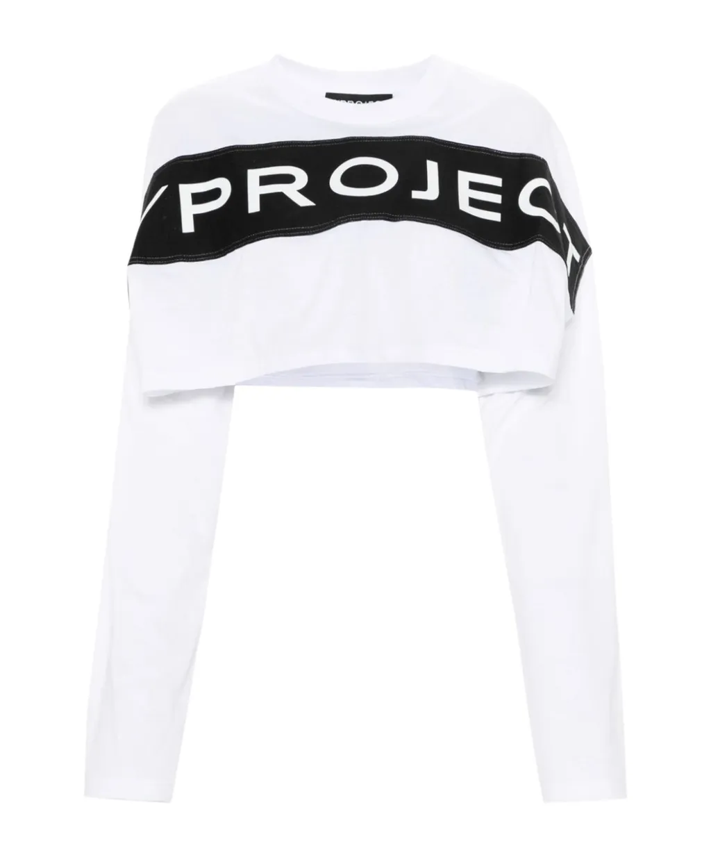 Logo-Appliqué Cropped T-Shirt