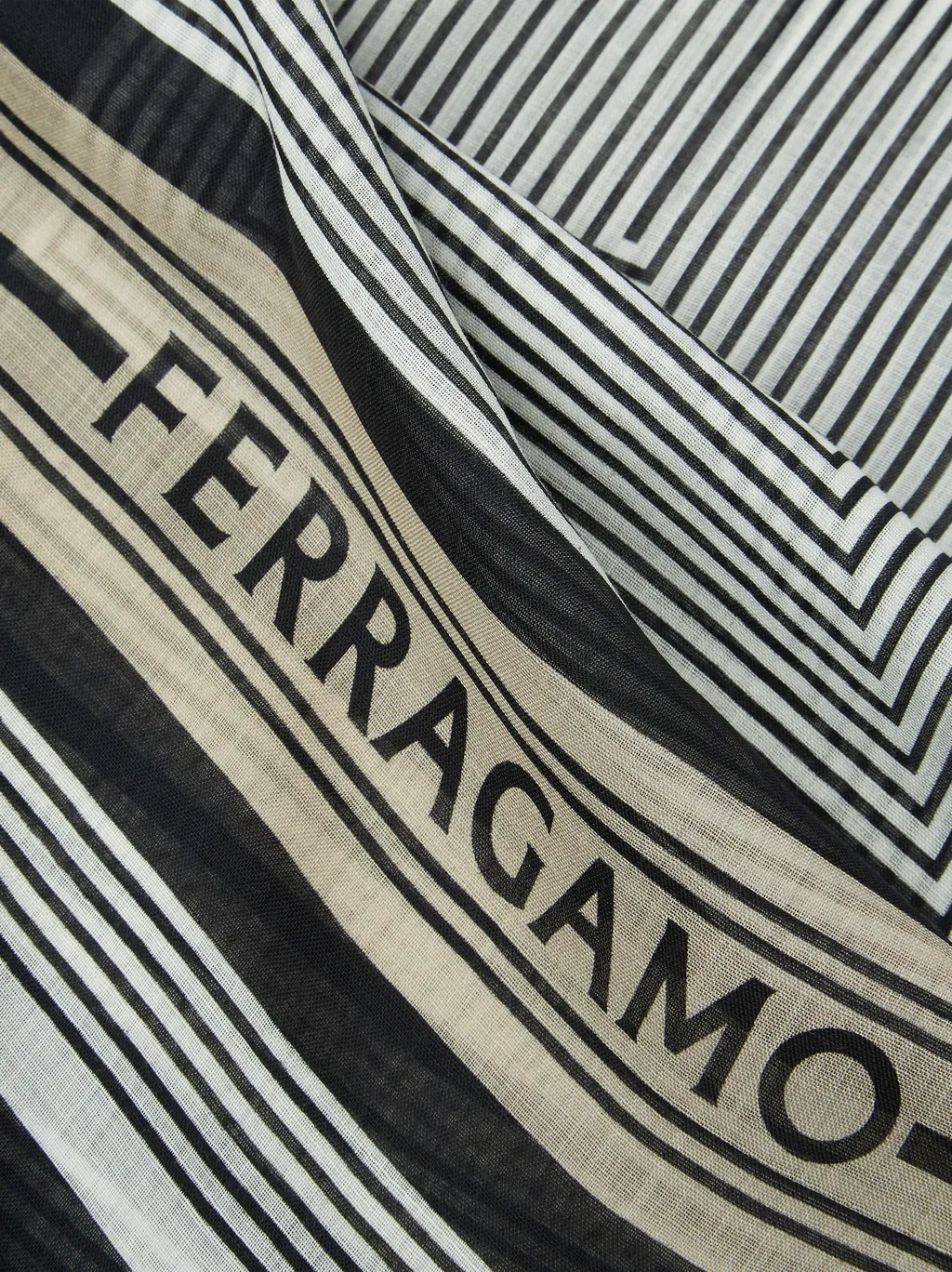 Ferragamo Bandeau Twilly Striped Scarf