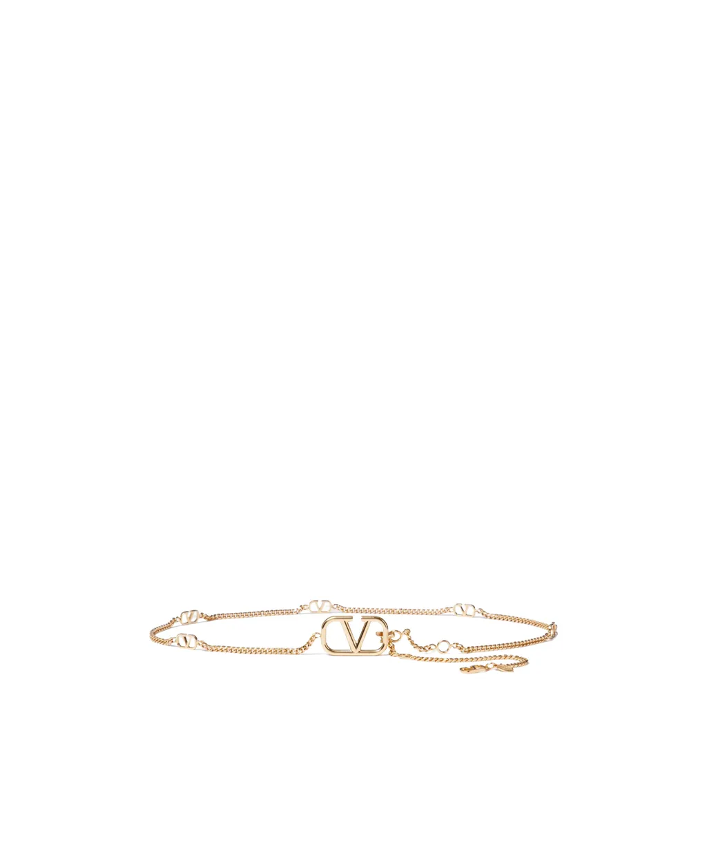 Valentino Vlogo Charm Chain Belt