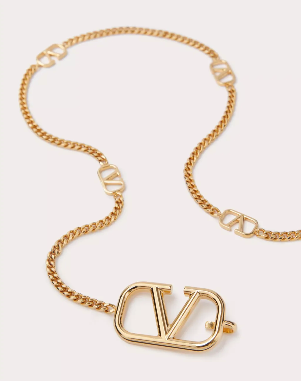 Valentino Vlogo Charm Chain Belt
