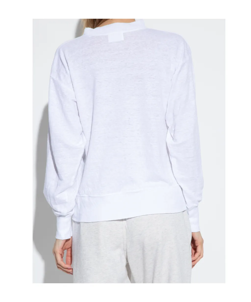 Round-Collar Long-Sleeve Hoodie