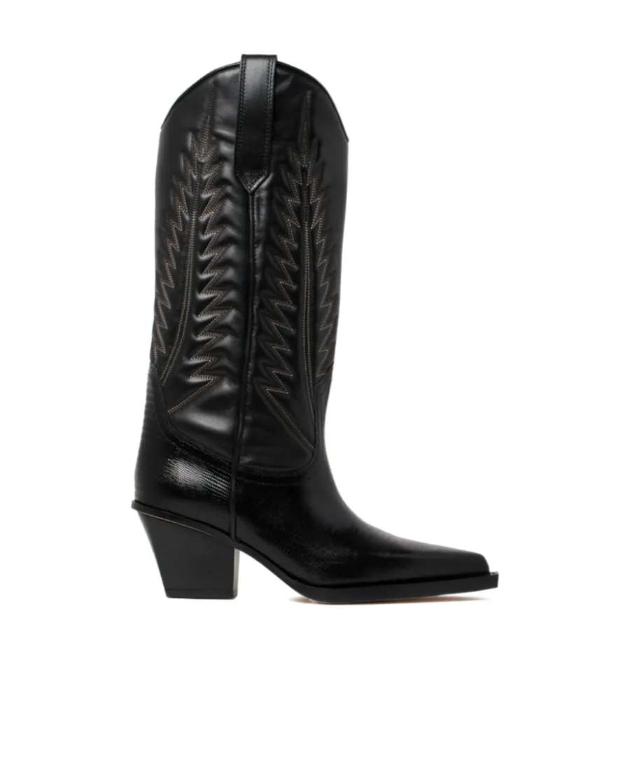 Thick High-Heeled Boots