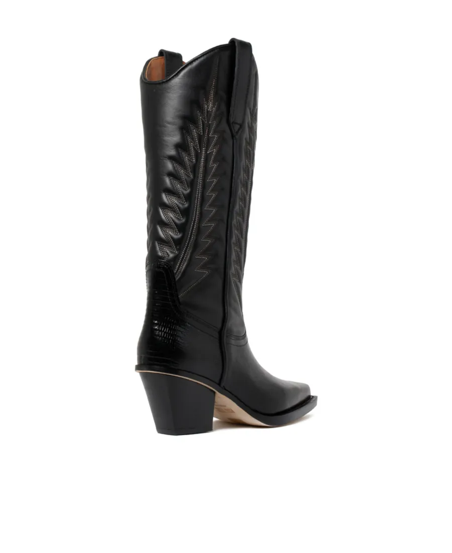 Thick High-Heeled Boots