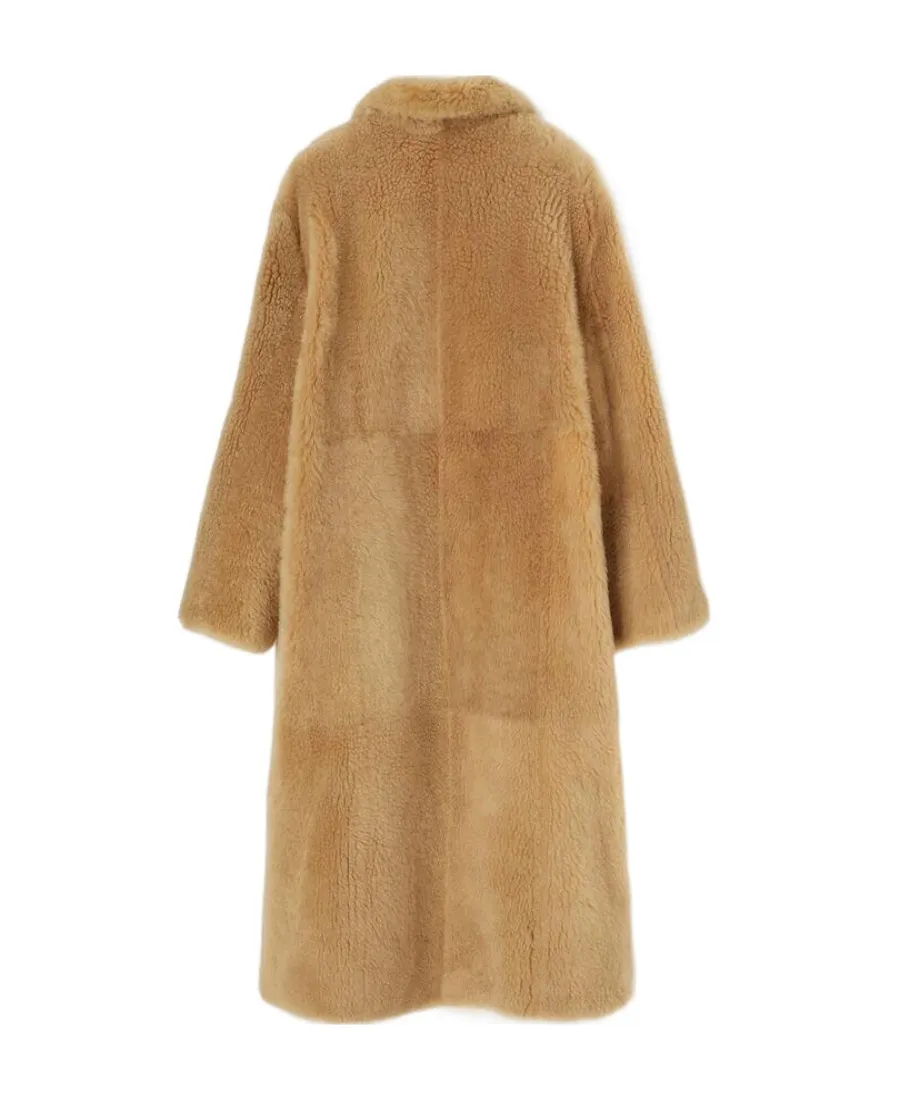 Long-Sleeved Side Pocket Coat