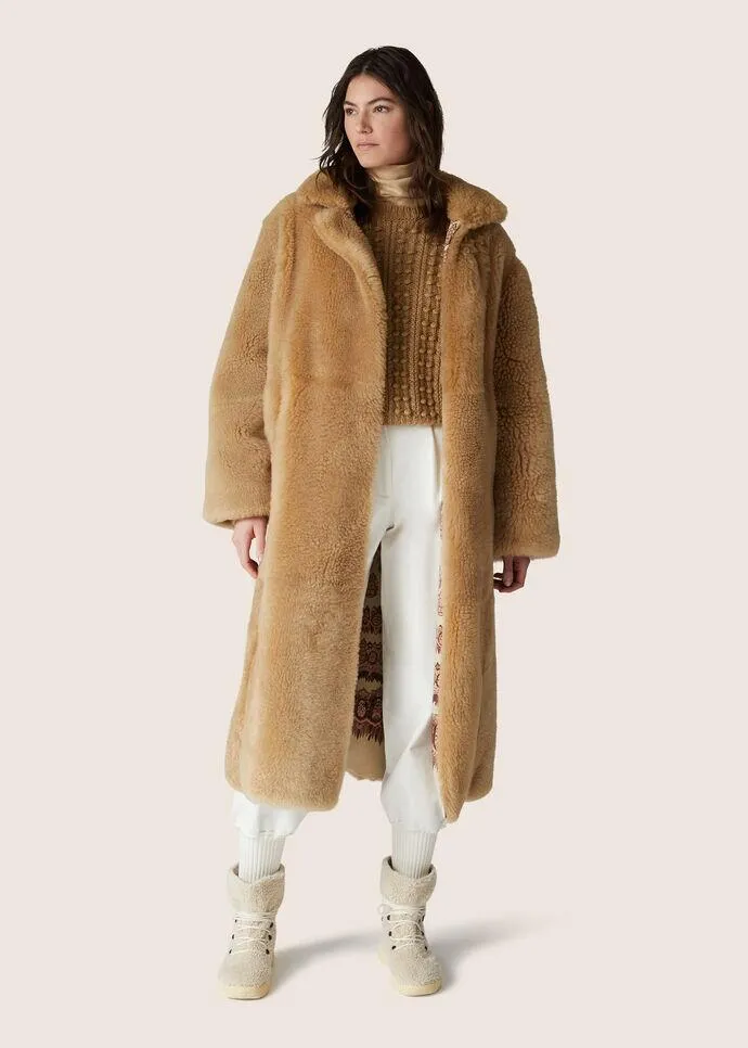 Long-Sleeved Side Pocket Coat