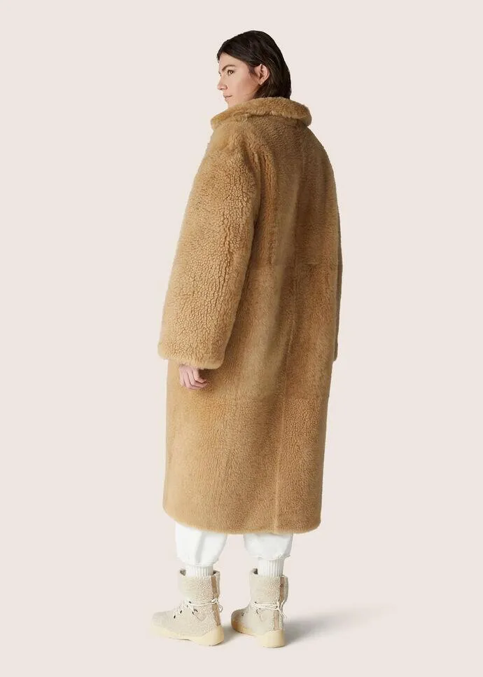 Long-Sleeved Side Pocket Coat