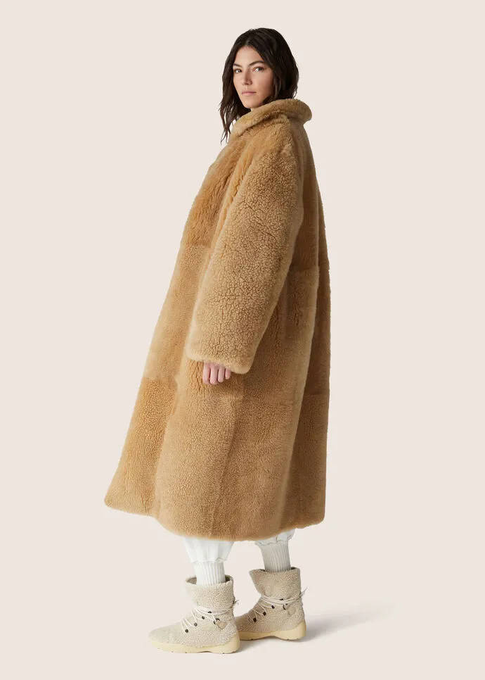 Long-Sleeved Side Pocket Coat