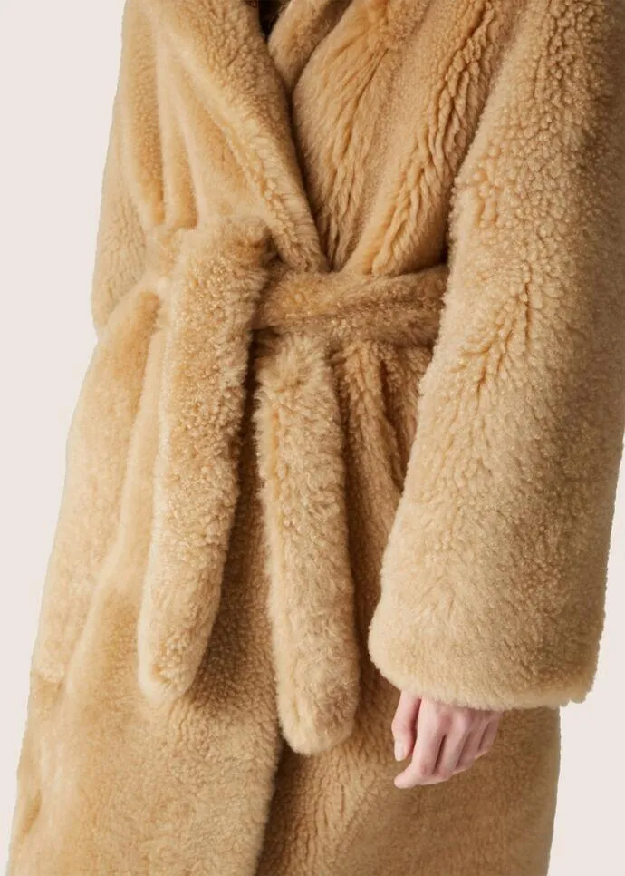 Long-Sleeved Side Pocket Coat
