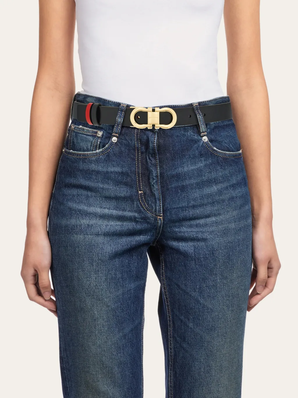 Double-Sided Gancini Belt