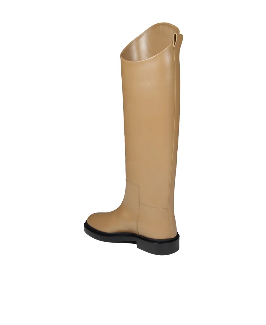 Jil Sander Almond-Toe Knee-Length Boots