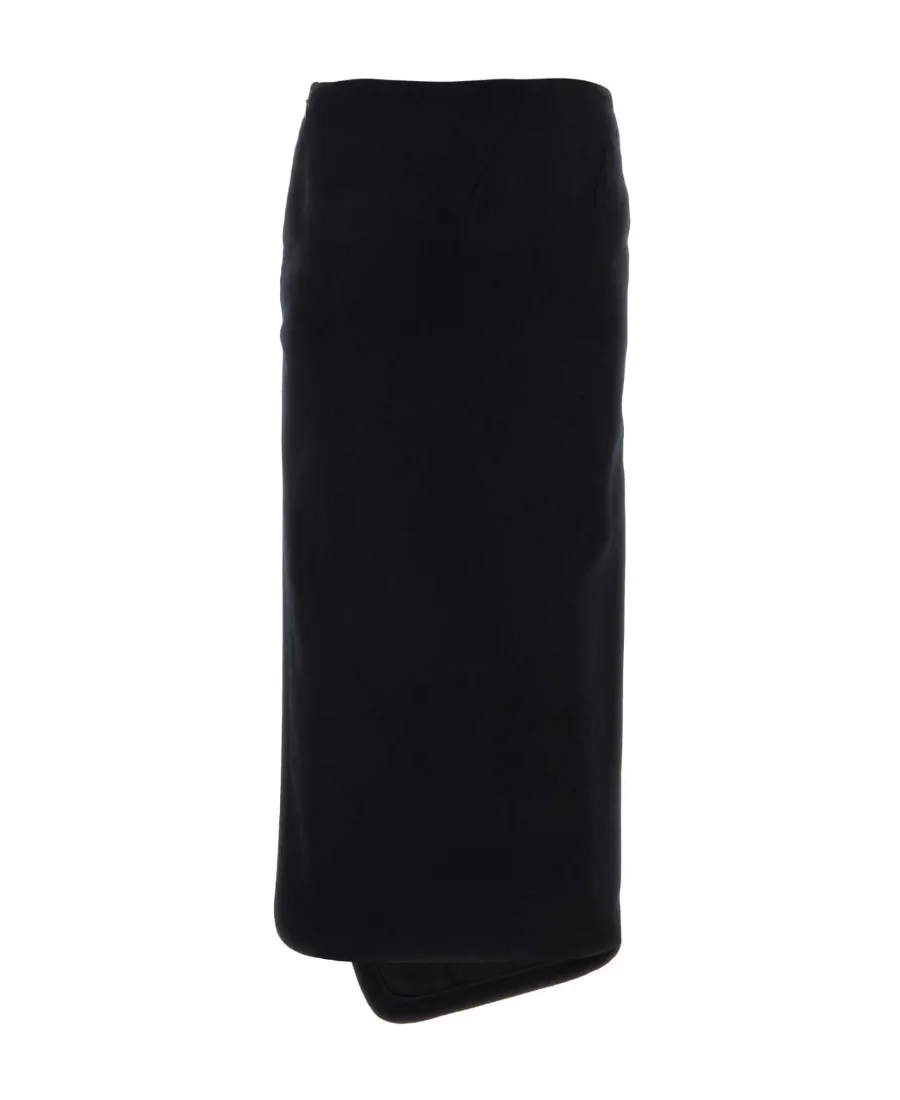 Ann Demeulemeester Wrap Midi Skirt