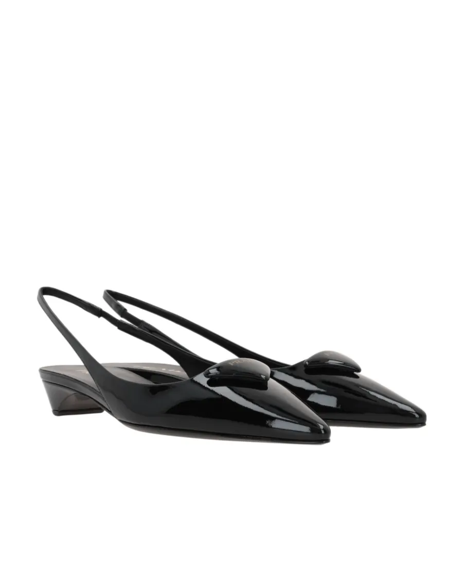 Prada Pointed Toe Slingback Pumps