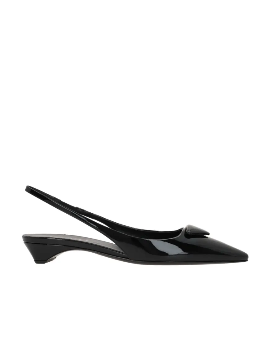 Prada Pointed Toe Slingback Pumps