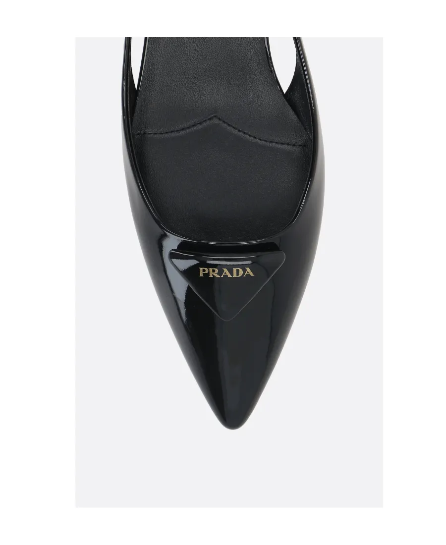 Prada Pointed Toe Slingback Pumps