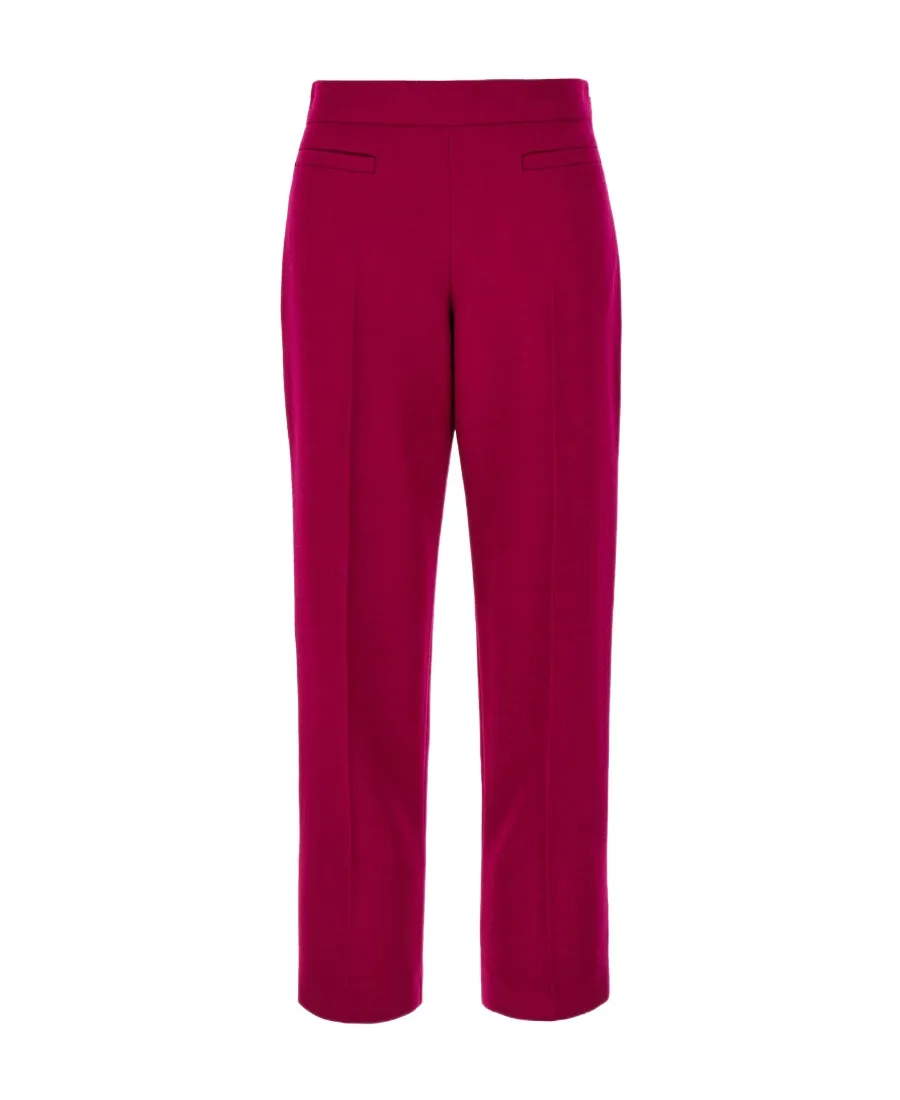 Wool-Blend Cropped Trousers