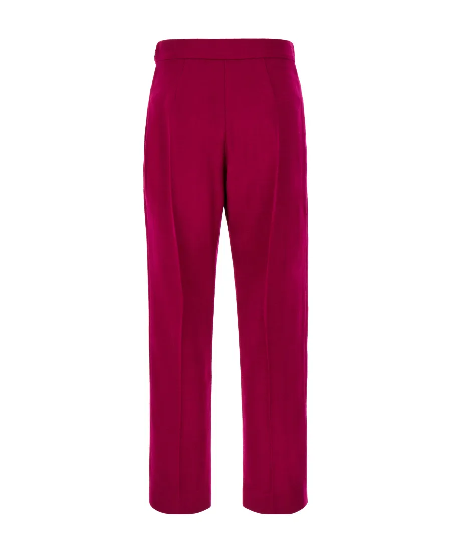Wool-Blend Cropped Trousers