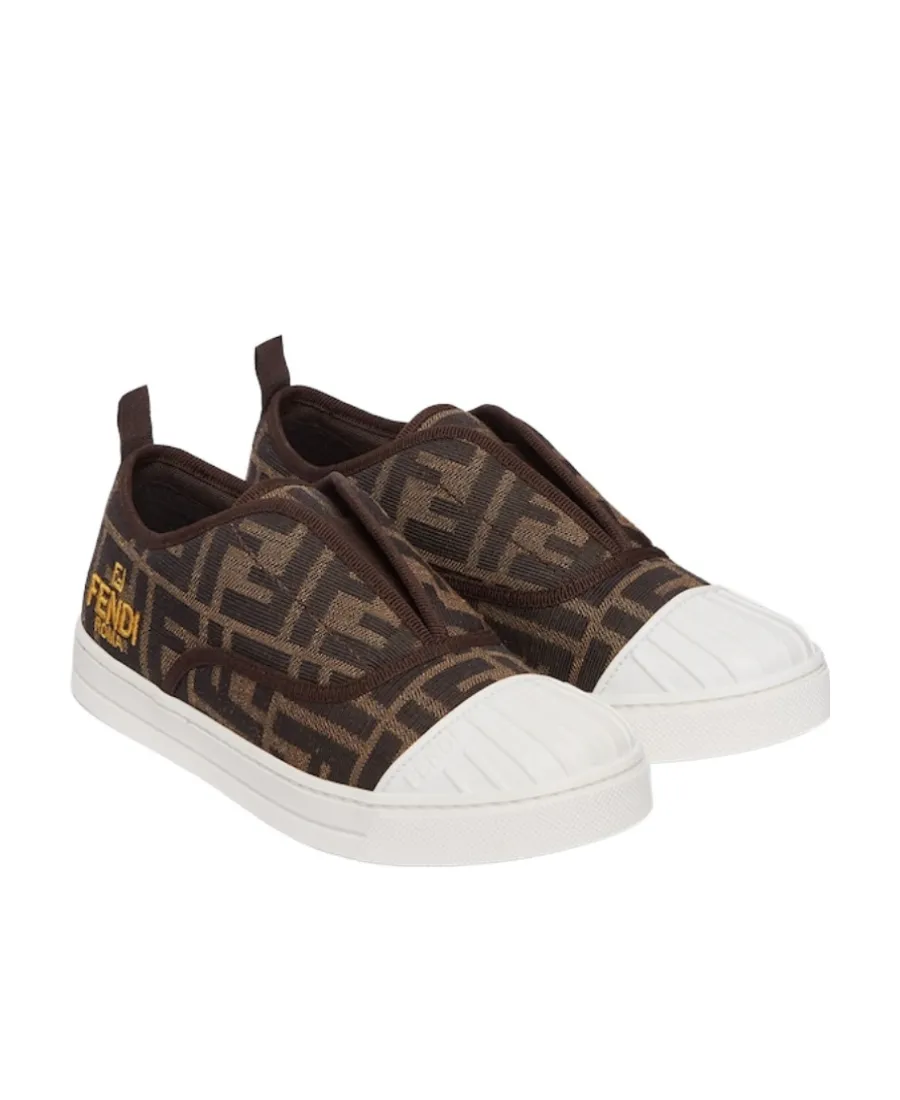 Fendi Kids Ff Motif Jacquard Sneakers