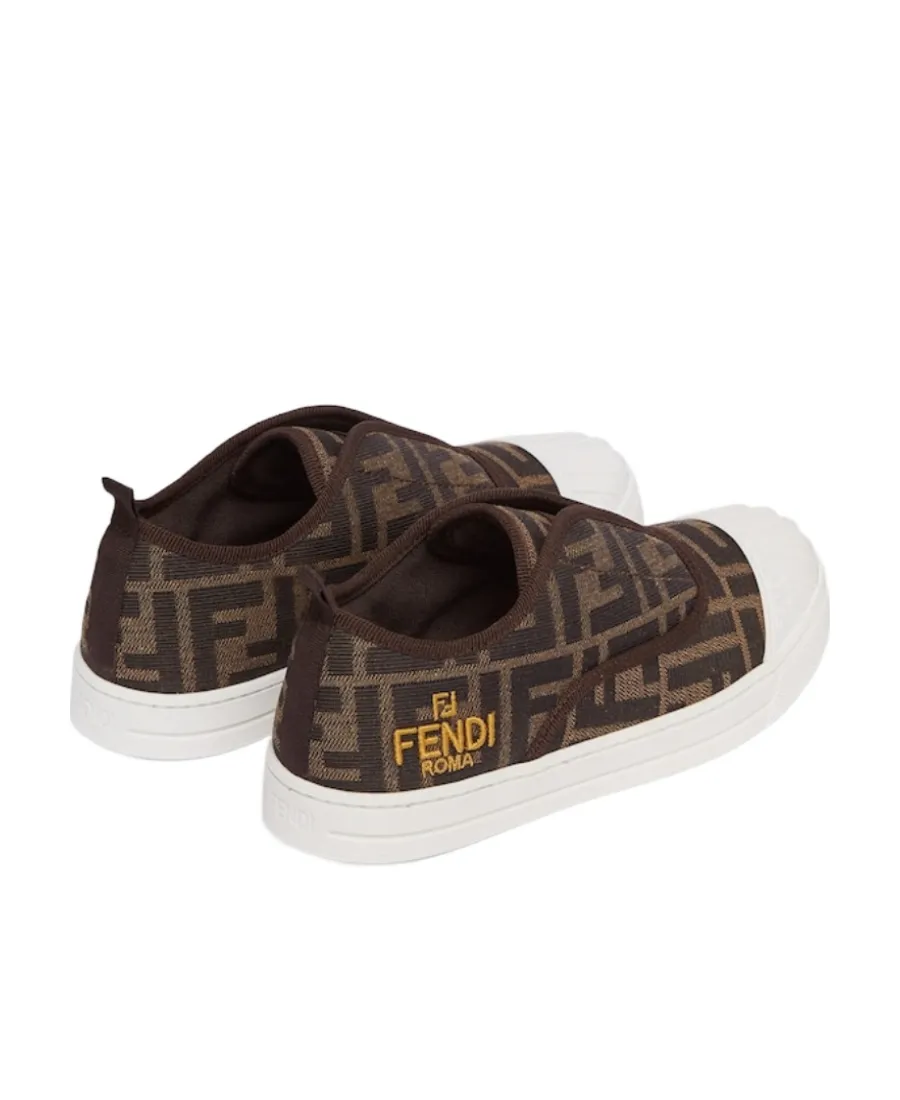 Fendi Kids Ff Motif Jacquard Sneakers