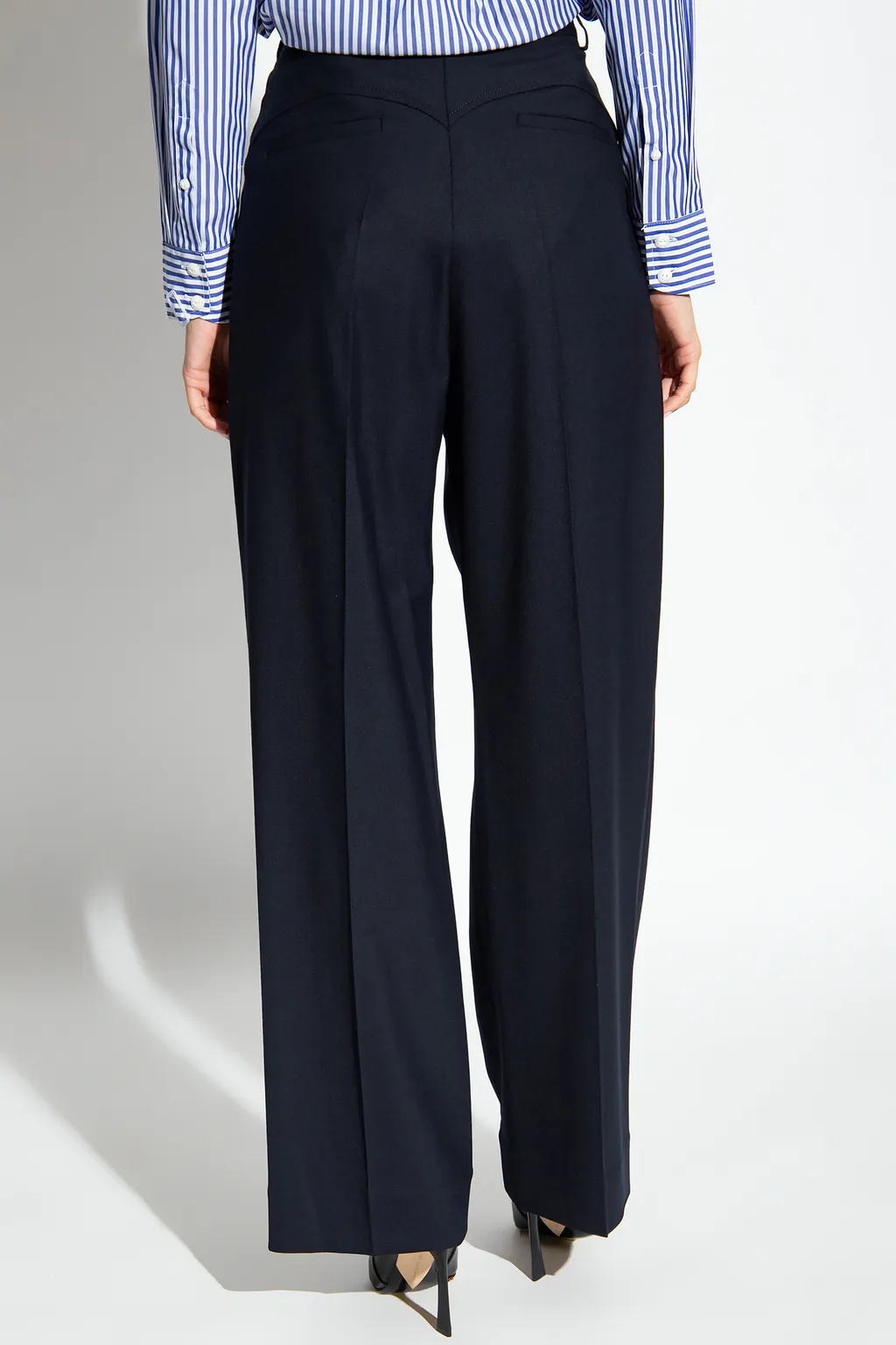 Victoria Beckham High Waist Pleated Trousers