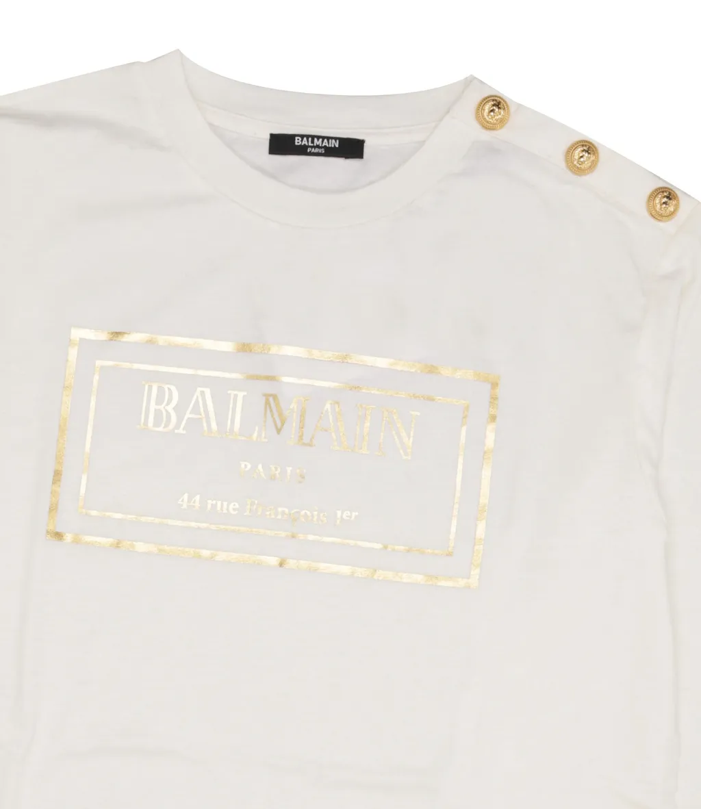 Foiled Logo-Print Sweatshirt