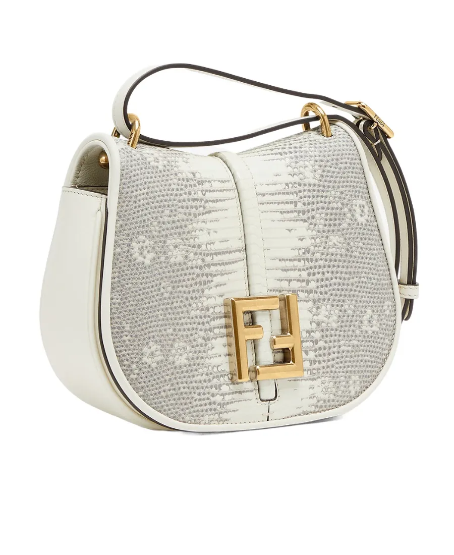 Fendi Logo Plaque Embossed Crossbody Bag