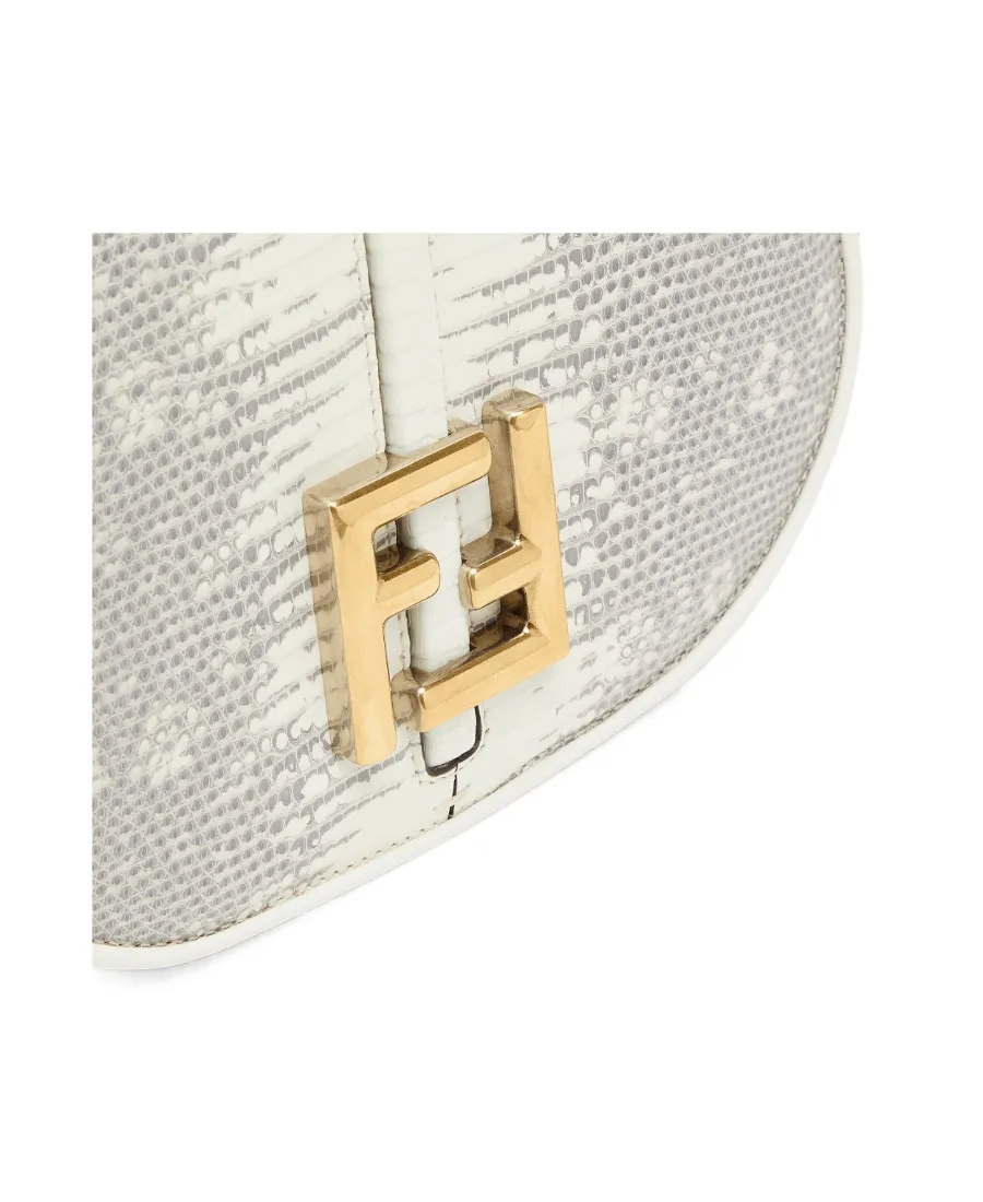 Fendi Logo Plaque Embossed Crossbody Bag