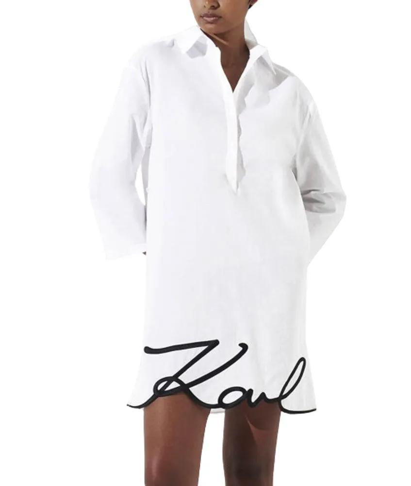 Karl Dna Signature Beach Dress