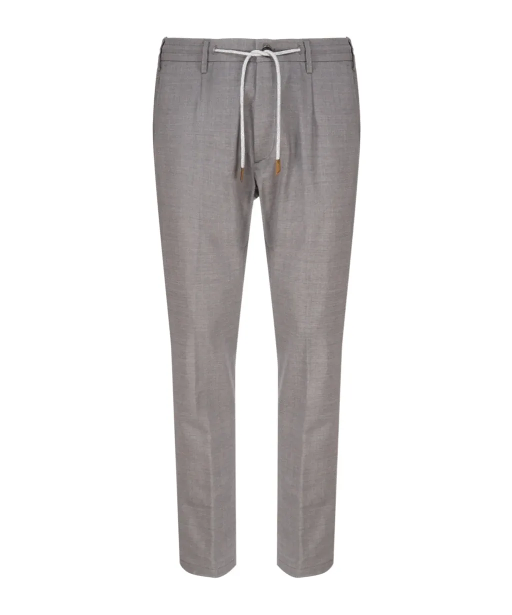 Eleventy Drawstring Pleated Pants