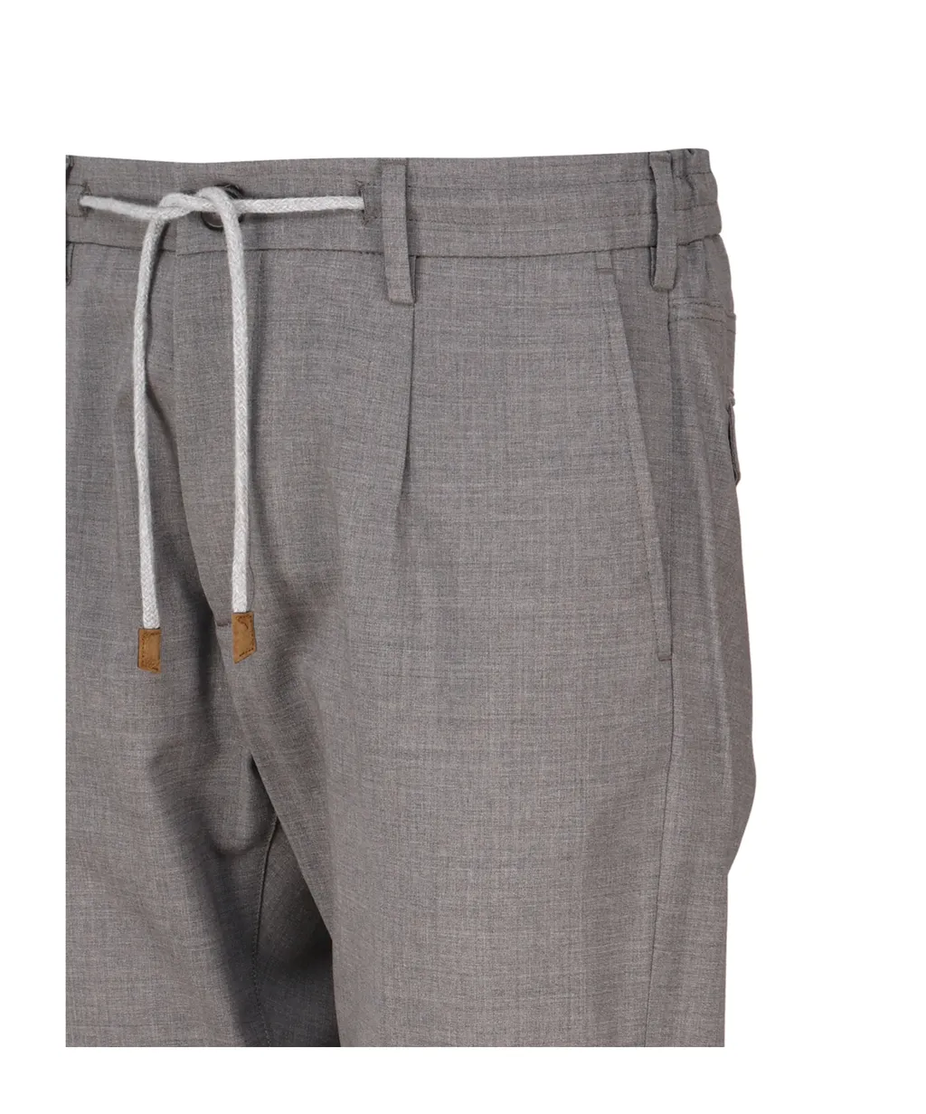 Eleventy Drawstring Pleated Pants