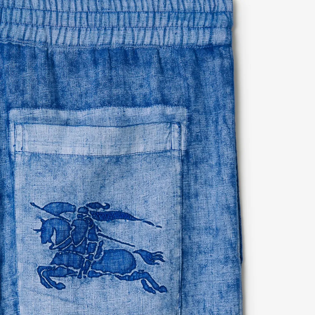 Burberry Ekd Motif Straight-Leg Trousers