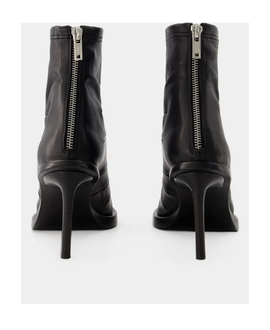 Stilet-Heeled Short Boots